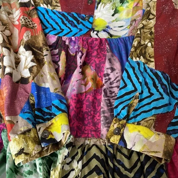 Anthropologie Conditions Apply Multicolor Tunic Top Size Large - Picture 8 of 10